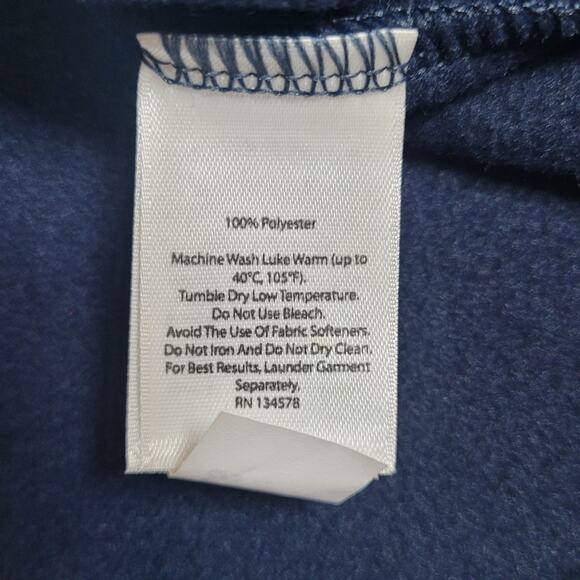 Vineyard Vines Chicago L/S Zip Pullover Fleece Sweater Top Blue Men's Medium D4 - Picture 10 of 10